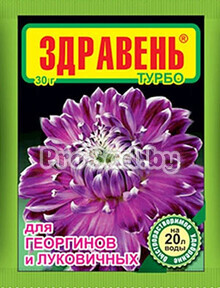 Здравень Турбо (удобрение для георгинов и луковичных)