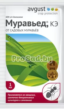 Муравьед (от садовых муравьёв на овощных, цветочно-декоративных культурах и землянике)